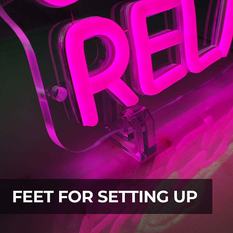"JUST RELAX" LED Neon Sign (11.8x13.8in)(USB)