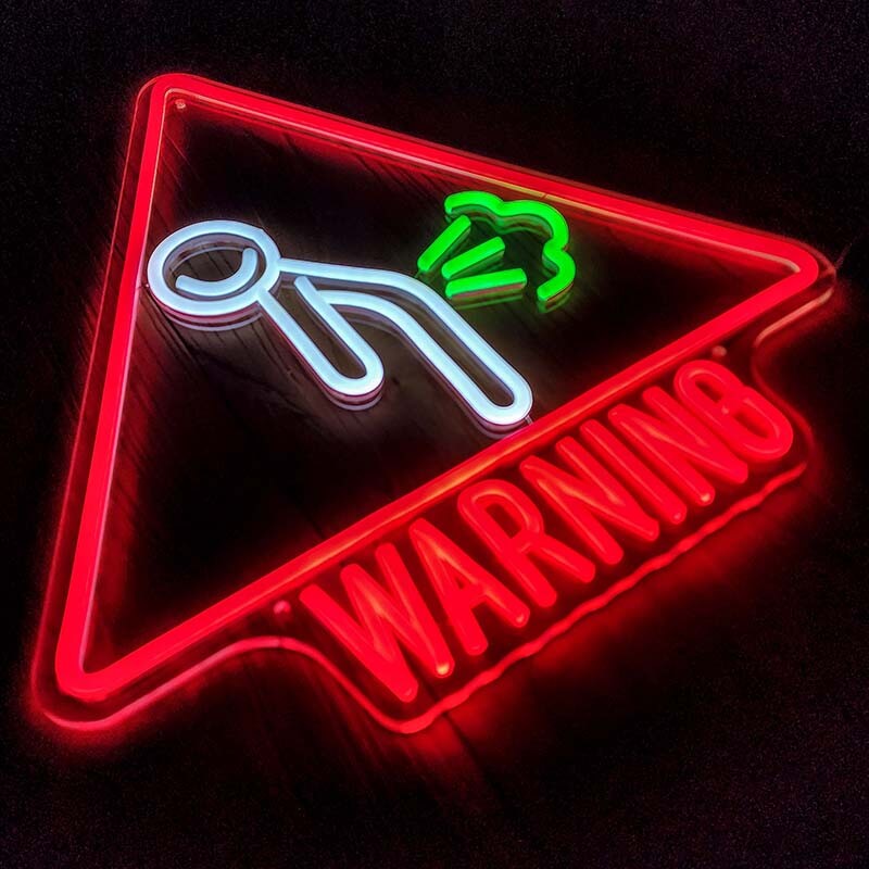 "FART ALARM" - LED Neon Sign (Size 17.3"x 18.1”)