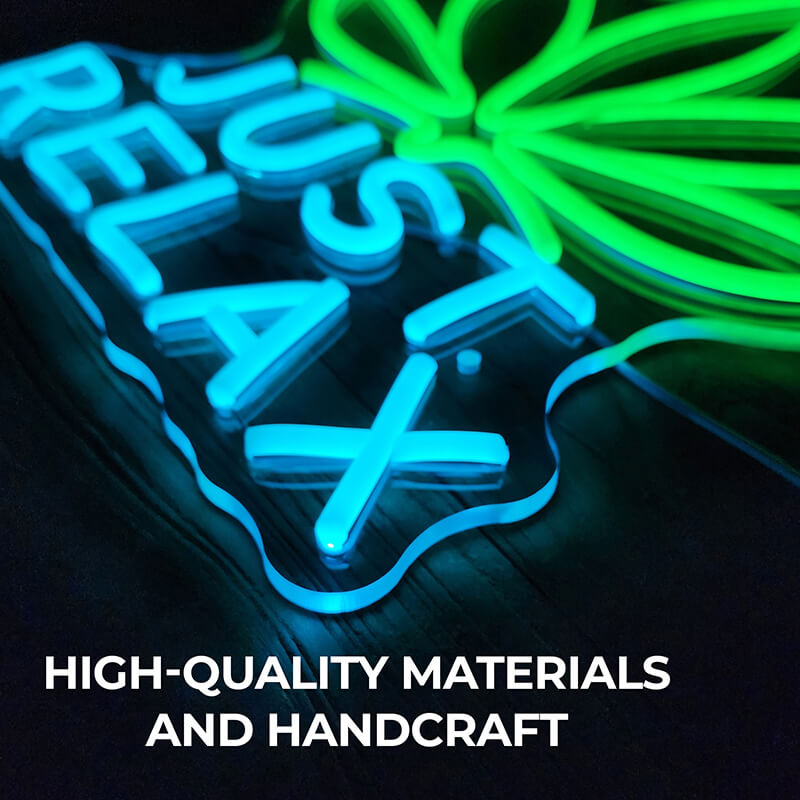 JUST RELAX LED Neon Sign (11.8x14in)(USB)