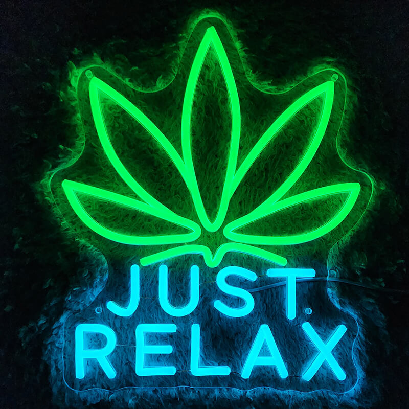 JUST RELAX LED Neon Sign (11.8x14in)(USB)