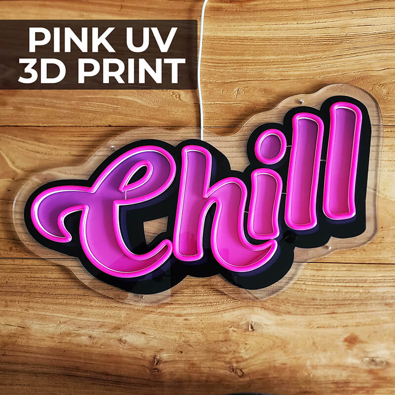 “CHILL” LED Neon Sign (11.4x21.6in)(USB)