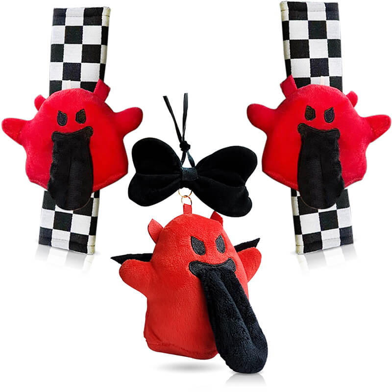 Angel & Devil Ghost Car Pendants/Seat Belt Cover