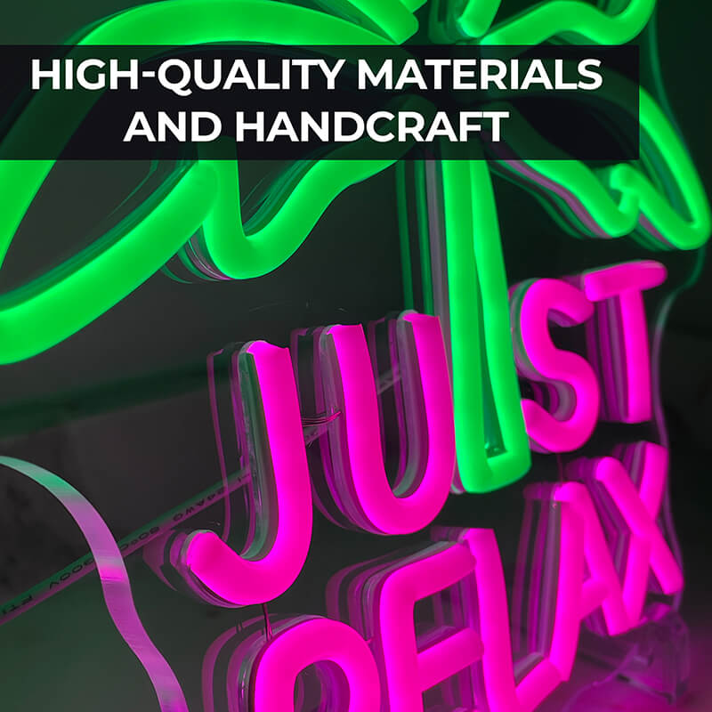 "JUST RELAX" LED Neon Sign (11.8x13.8in)(USB)