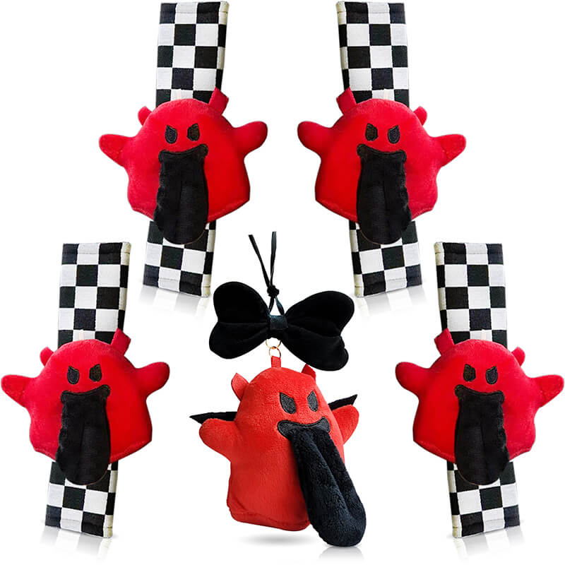 Angel & Devil Ghost Car Pendants/Seat Belt Cover