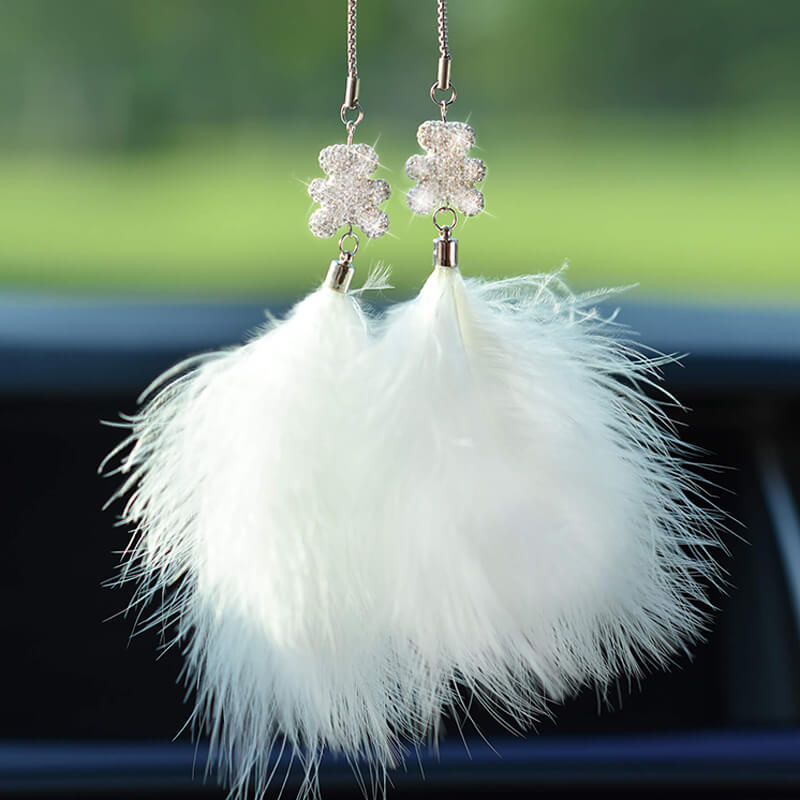 Glamorous Rhinestone Rear View Mirror Charm