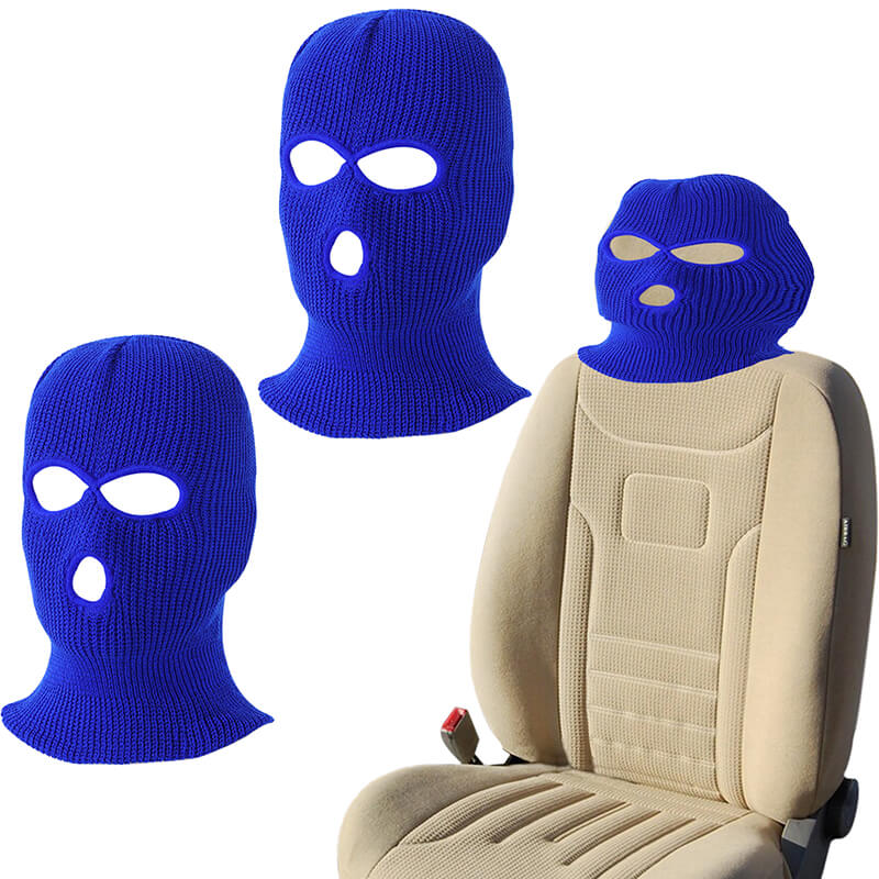 2 PACK - Funny Car Headrest Gangster Mask Cover