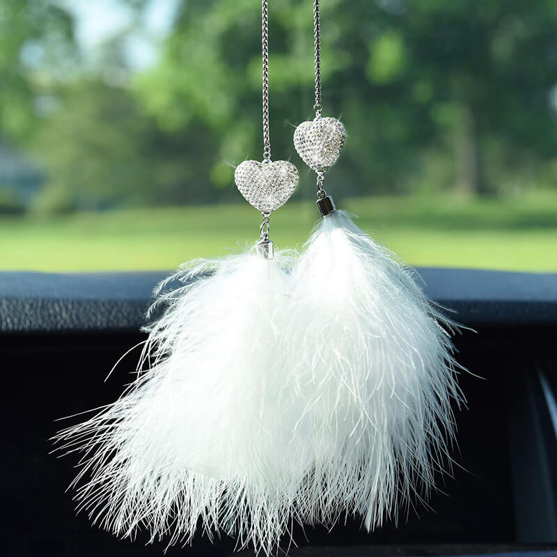 Glamorous Rhinestone Rear View Mirror Charm