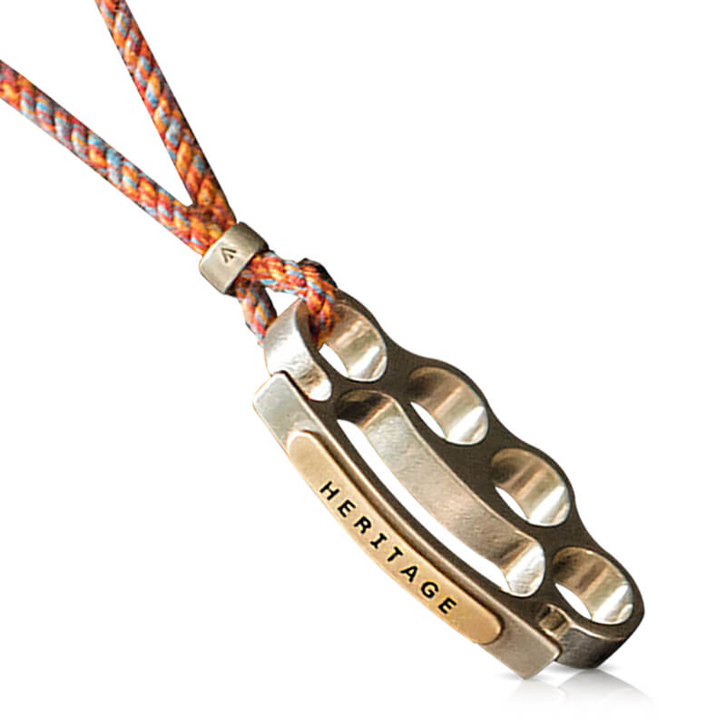 Knuckles Shape “Bad Boy” Brass Pendant