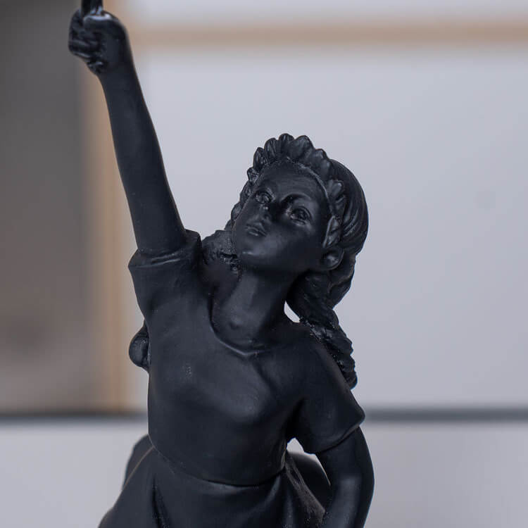 Girl with Red Balloons Statue (9.68in)