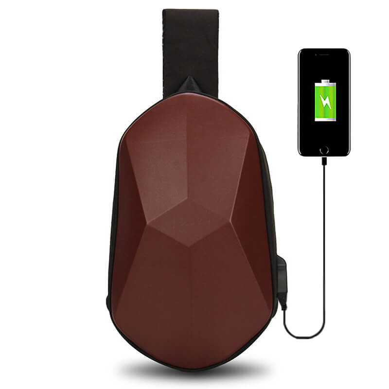 Shell Crossbody Bag with USB