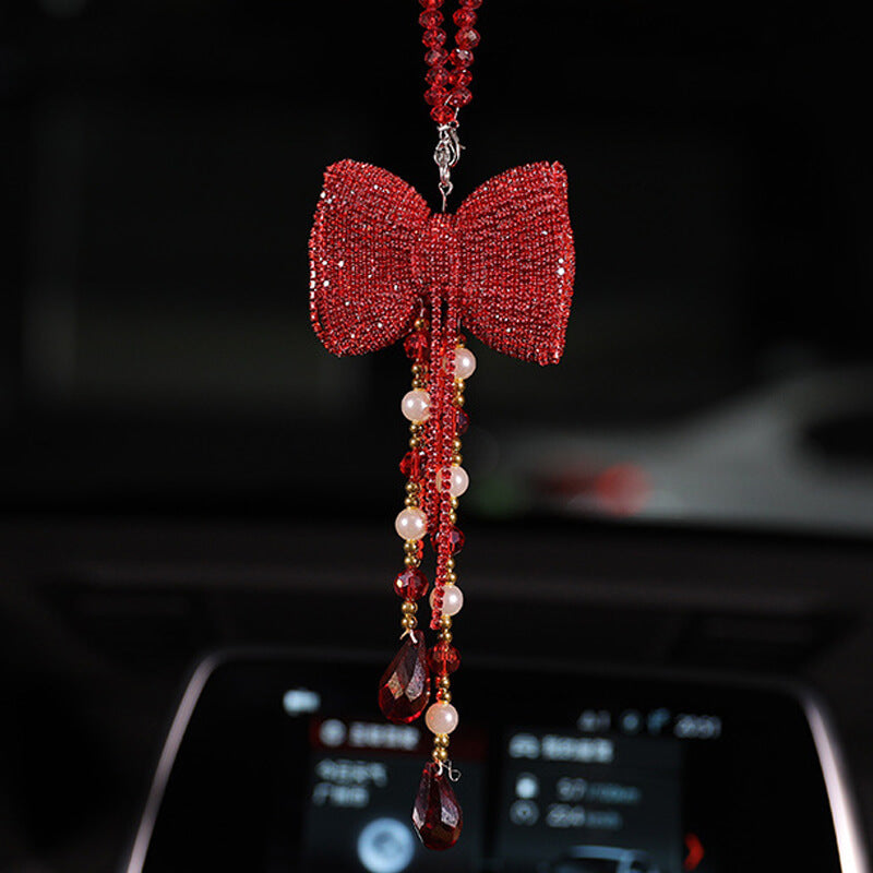Car Mirror Bling Stones Decor