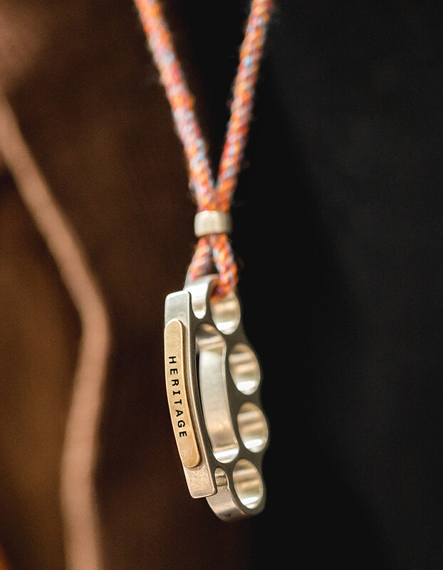 Knuckles Shape “Bad Boy” Brass Pendant