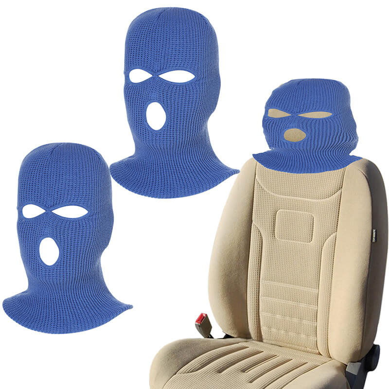 2 PACK - Funny Car Headrest Gangster Mask Cover