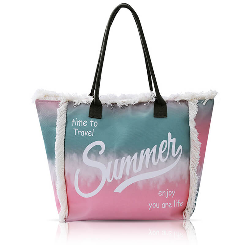 Happy Colorful Summer Beach Bags