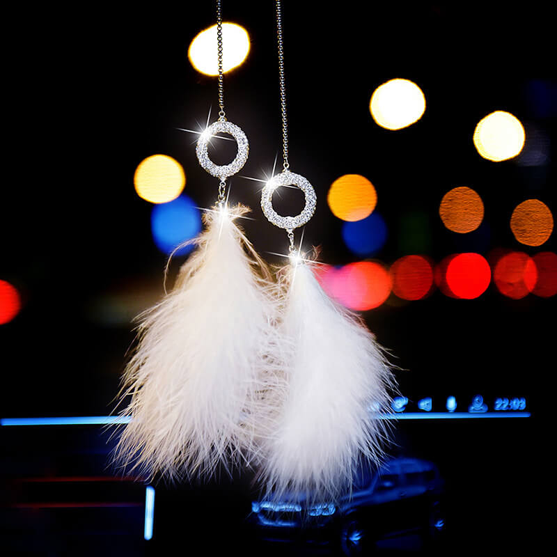 Glamorous Rhinestone Rear View Mirror Charm