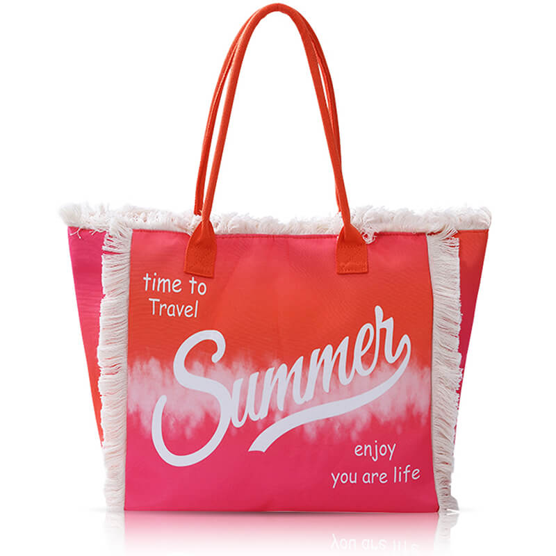 Happy Colorful Summer Beach Bags