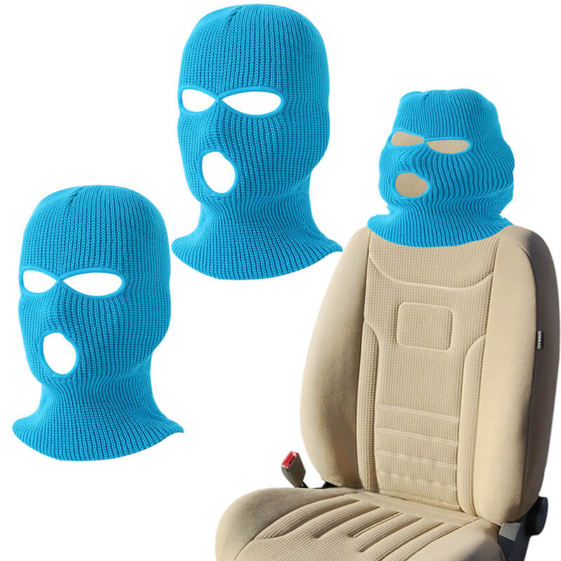 2 PACK - Funny Car Headrest Gangster Mask Cover