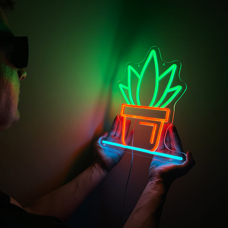 🌱Neon Plant Light (11.4x13.2in)(USB)