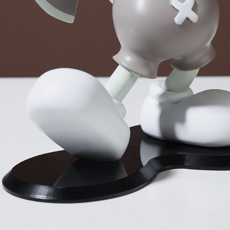 Cartoon Rabbit with Axe and Mask