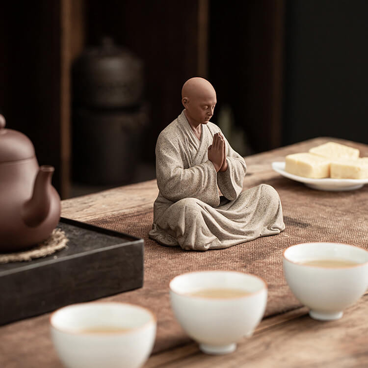 Monk in Deep Meditation - Aura Charge (Ceramic Handmade)