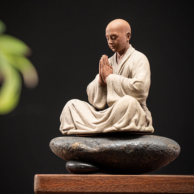 Monk in Deep Meditation - Aura Charge (Ceramic Handmade)