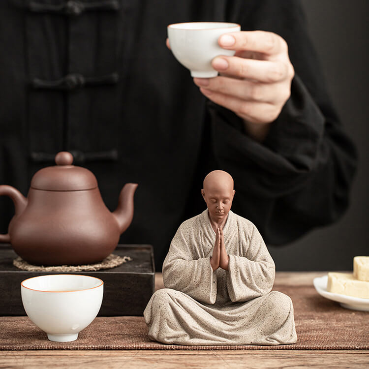 Monk in Deep Meditation - Aura Charge (Ceramic Handmade)