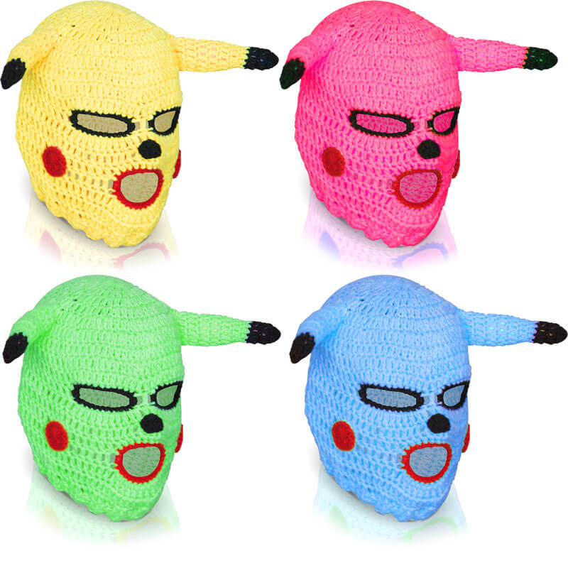 Pikachu Balaclava - Crazy Fabric Mask Made of 100% Cotton