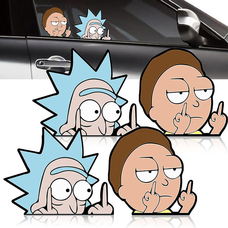 "Rick & Morty" Middle Finger Stickers