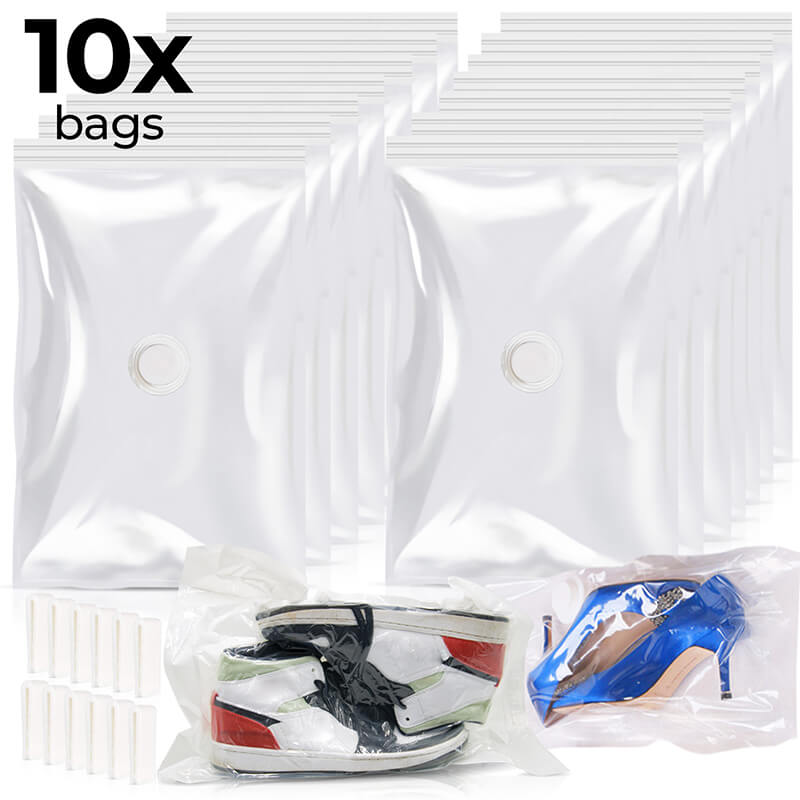 "VACUSAFE" Vacuum Sealer + Storage Bags for Shoes, Handbags & Clothes