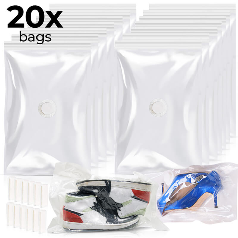 "VACUSAFE" Vacuum Sealer + Storage Bags for Shoes, Handbags & Clothes