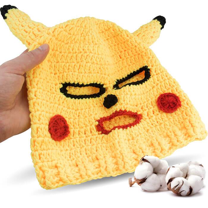 Pikachu Balaclava - Crazy Fabric Mask Made of 100% Cotton