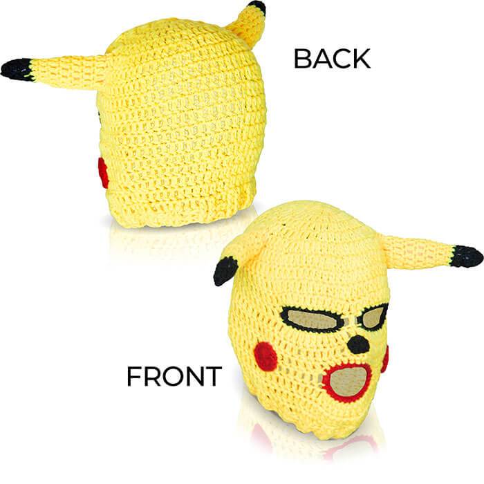 Pikachu Balaclava - Crazy Fabric Mask Made of 100% Cotton