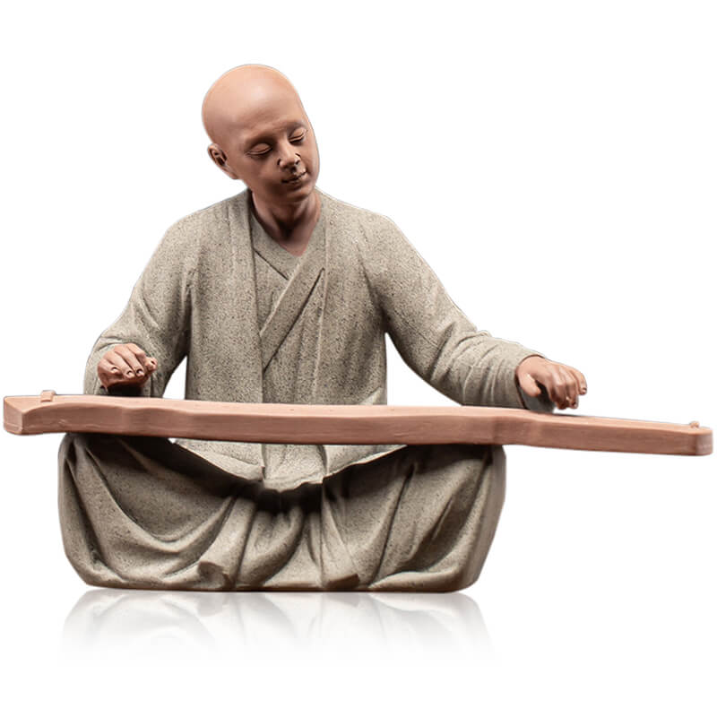 Monk Sound Meditation (handmade ceramic figure)