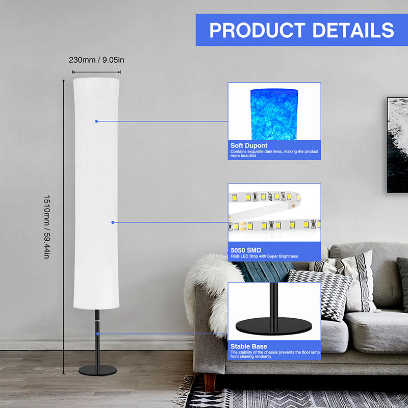 LED Rainbow Livingroom Lamp with Remote Control & APP