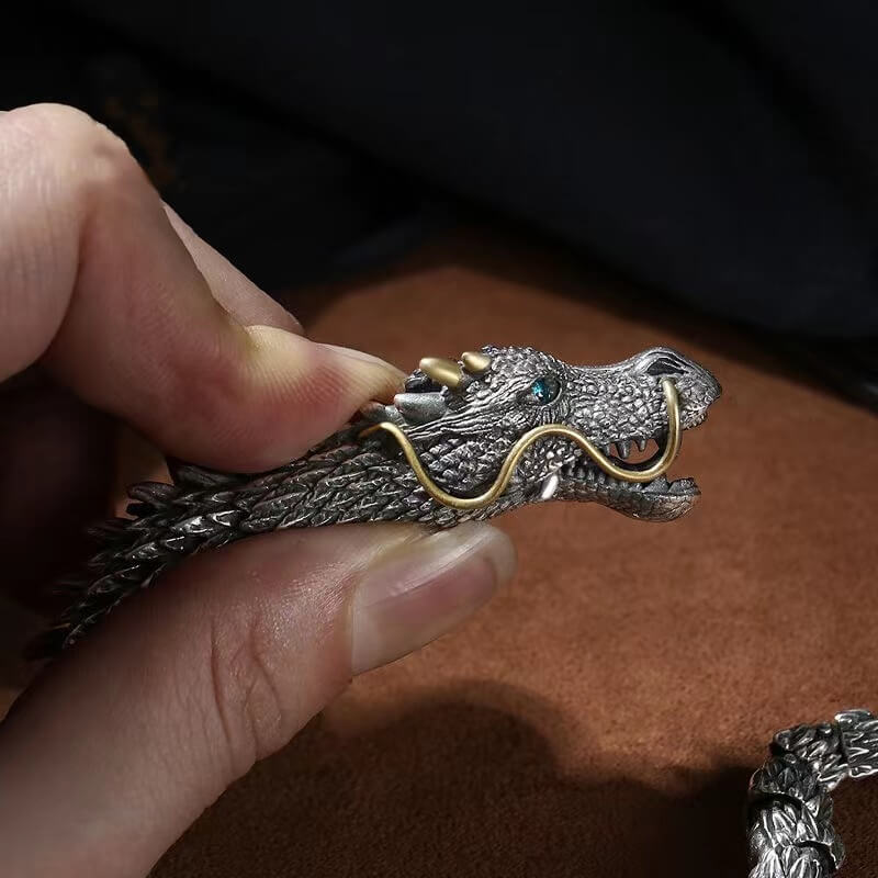 SARABUYA - Handmade Dragon Bracelet┃925 Silver