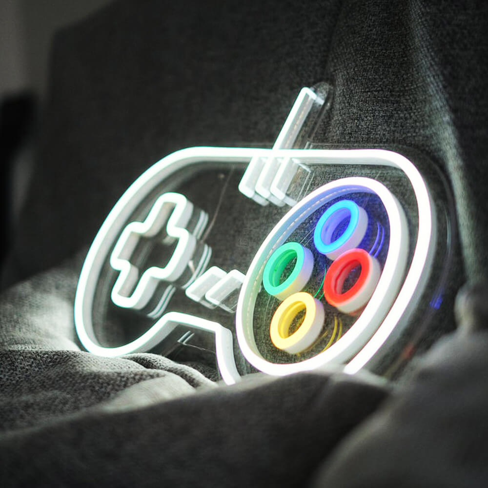 RETRO CONTROLLER – LED Neon Sign (15.7”x 8.6”)