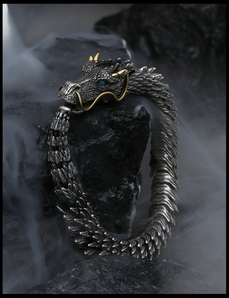 SARABUYA - Handmade Dragon Bracelet┃925 Silver