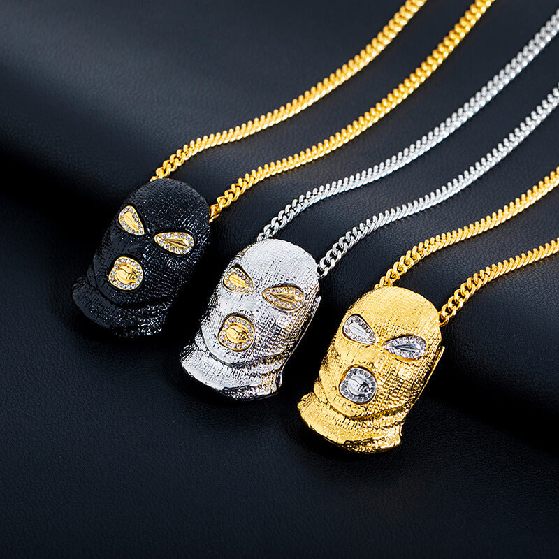 HipHop Gangster Mask Cuban Chain