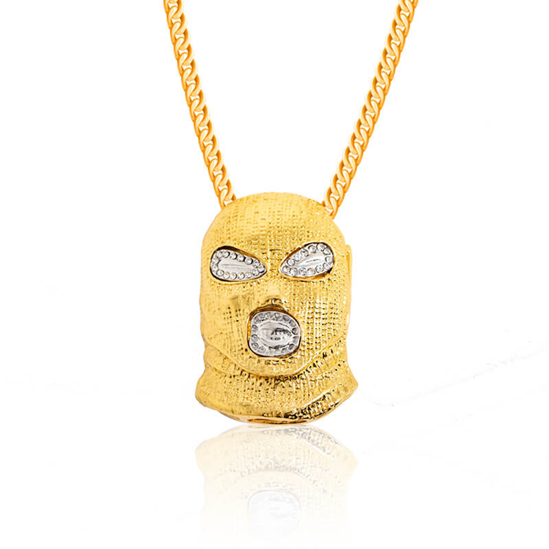 HipHop Gangster Mask Cuban Chain