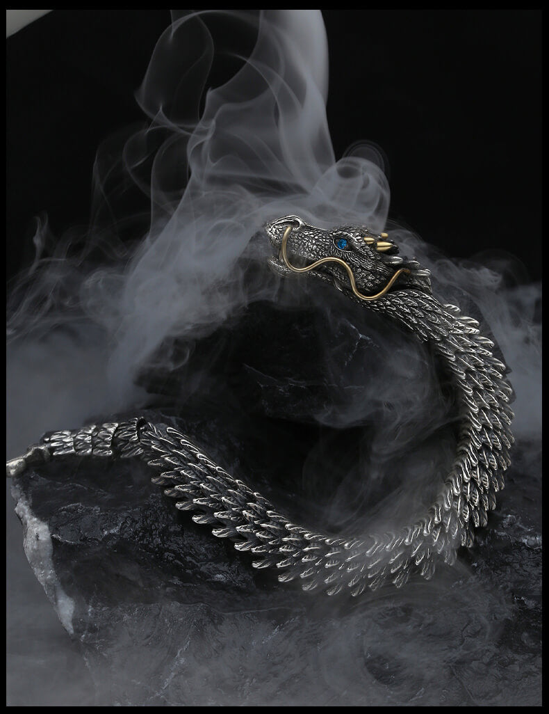 SARABUYA - Handmade Dragon Bracelet┃925 Silver