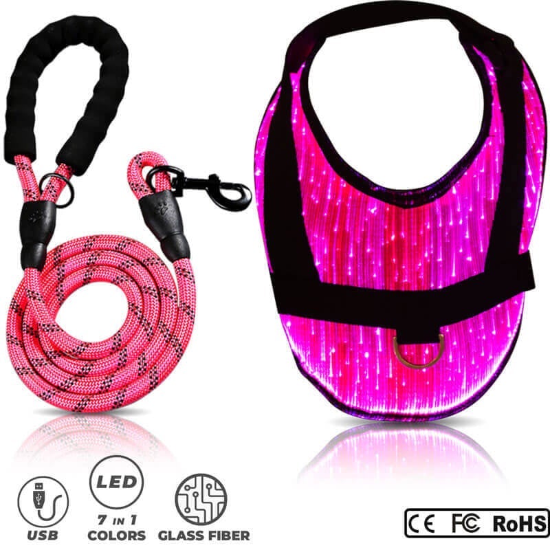 *NEW* Illuminated LED Dog Harness for Small Dogs & Puppies