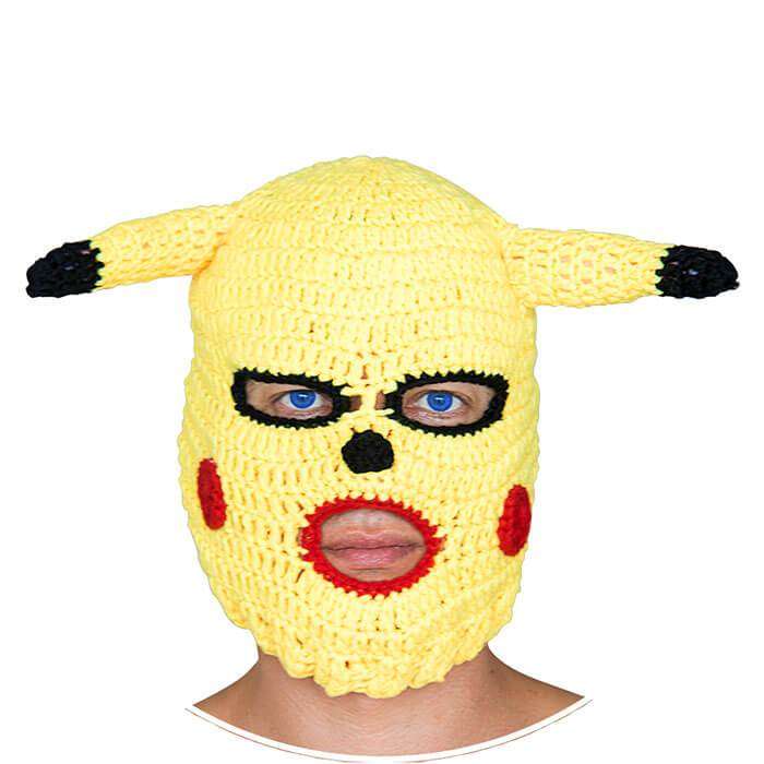 Pikachu Balaclava - Crazy Fabric Mask Made of 100% Cotton