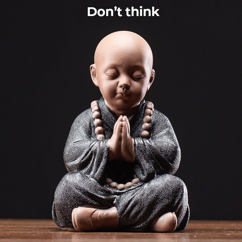 The "Four Foundations of Meditation" - clay monk figures