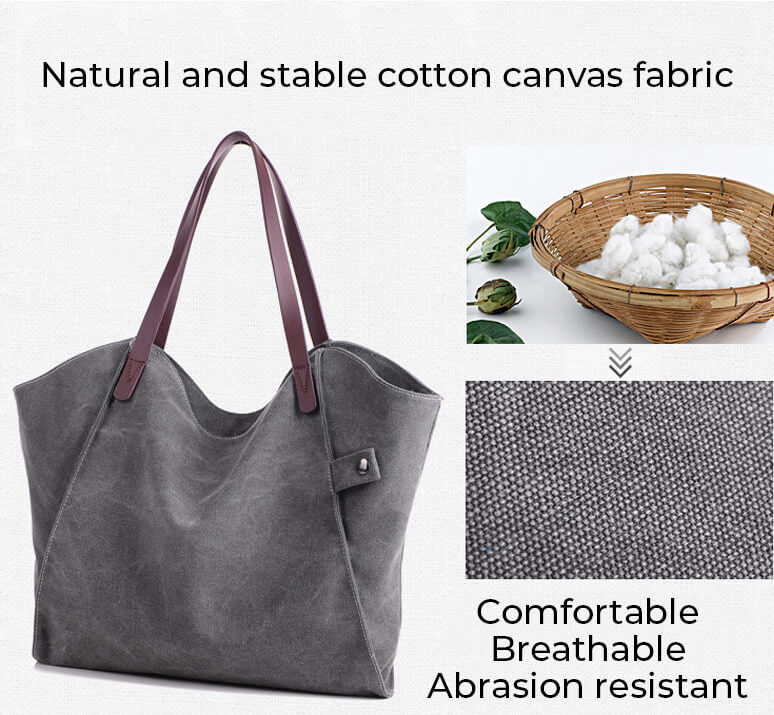 Shopping Bag made of natural cotton fabric (canvas)