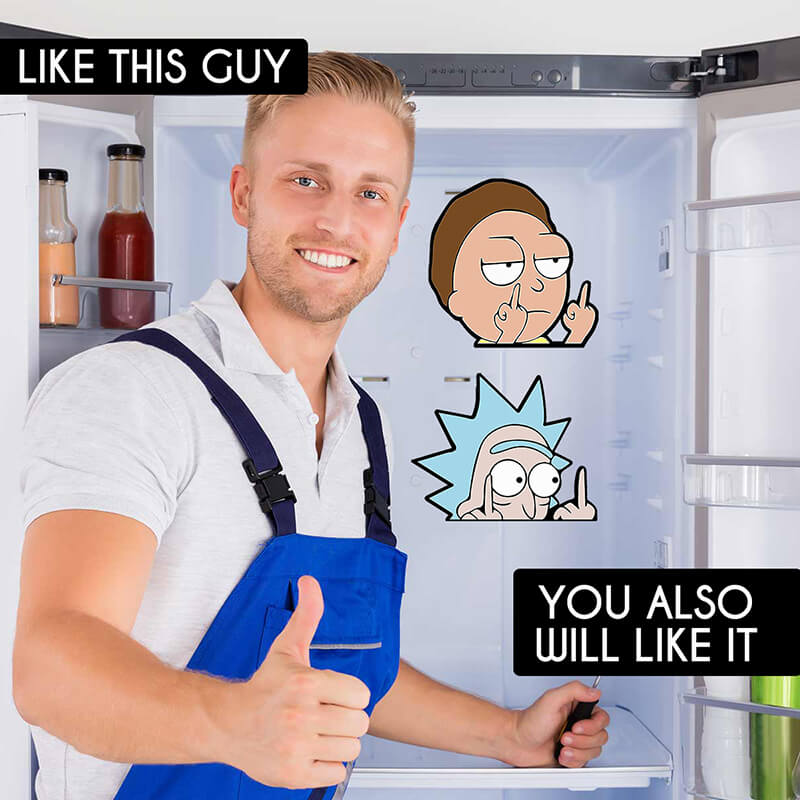 "Rick & Morty" Middle Finger Stickers