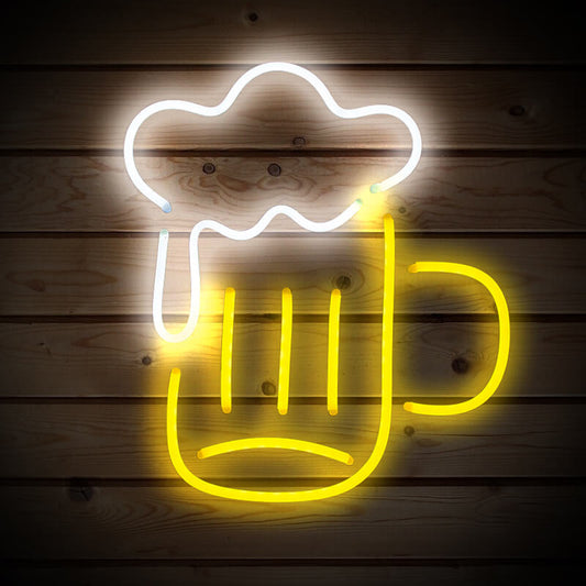 BEER - LED Neon Sign (11.8”x 11.8”)(USB)