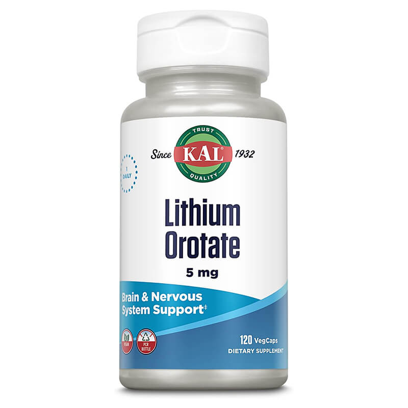 Lithium Orotate 5mg (120 VegCaps)