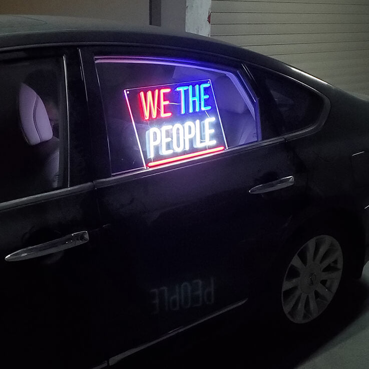 WE THE PEOPLE - LED Neon Sign (11.2”x 15.7”)(USB)