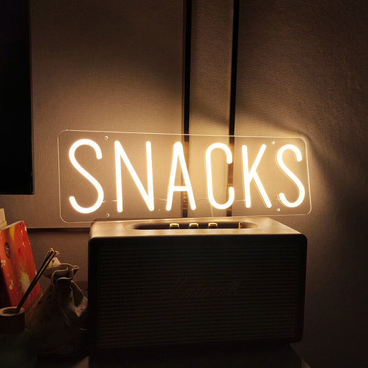 SNACKS - LED Neon Sign (7.9”x 19.7”)(USB)