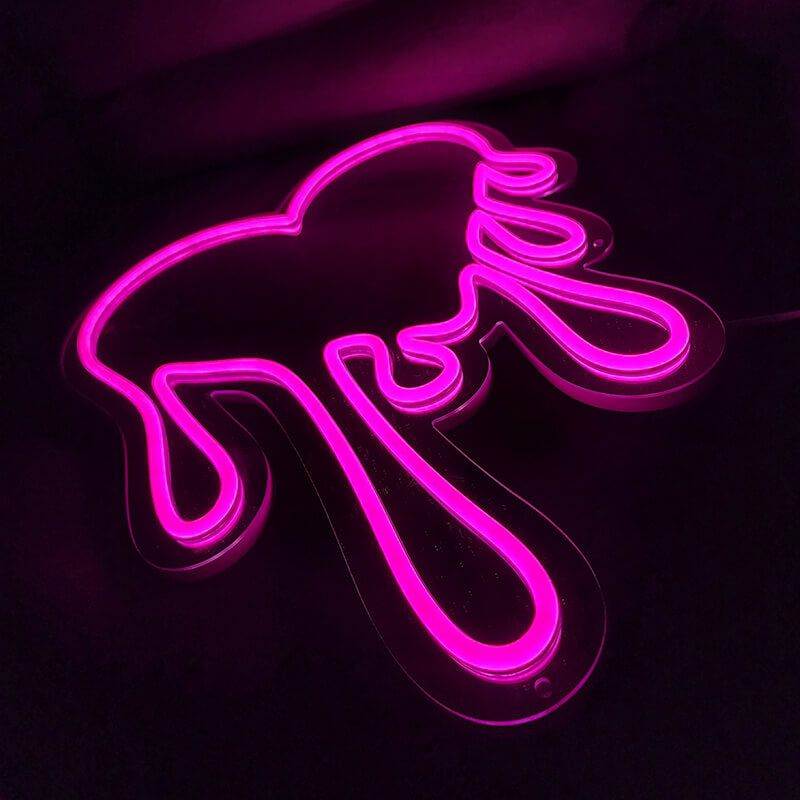 Melting Heart Blob Mirror with Pink LED Light (USB)